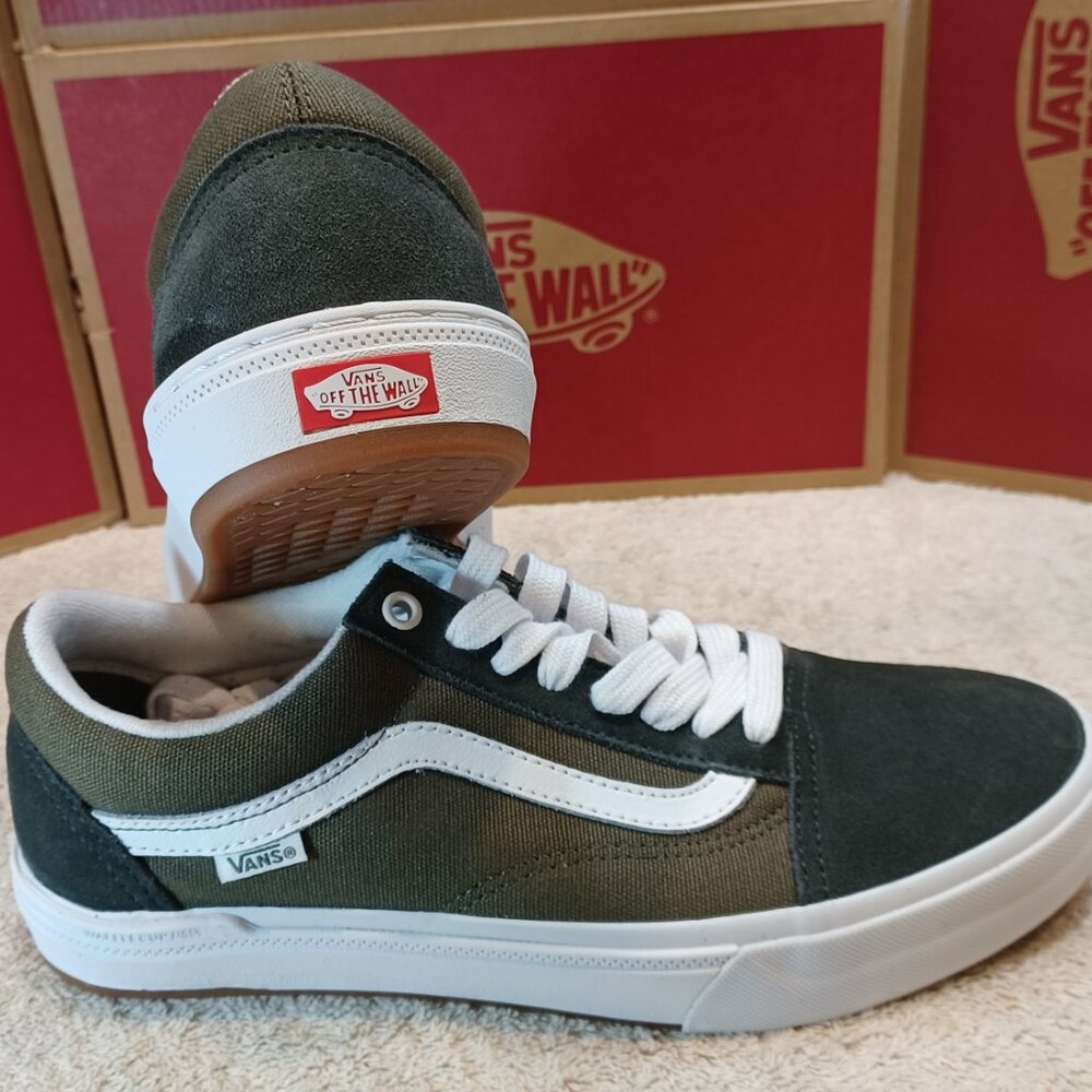 Vans Men's 8/Women's 9.5 BMX Old Skool Unexplored GreenVN0005UZBKP Rare Sneakers